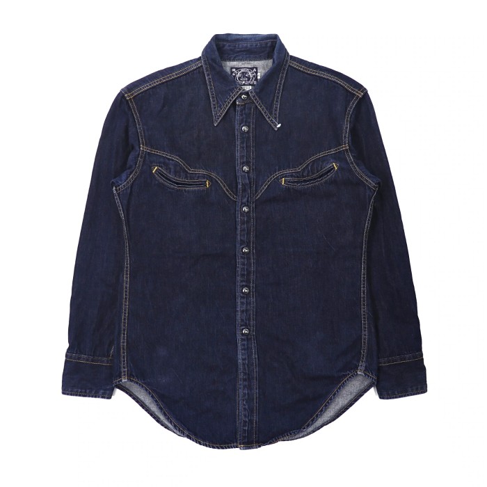 EVISU デニムウエスタンシャツ 38 ブルー 日本製 | Vintage.City 古着屋、古着コーデ情報を発信