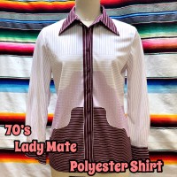 70’ Lady Mate ポリエステル シャツ | Vintage.City 古着屋、古着コーデ情報を発信