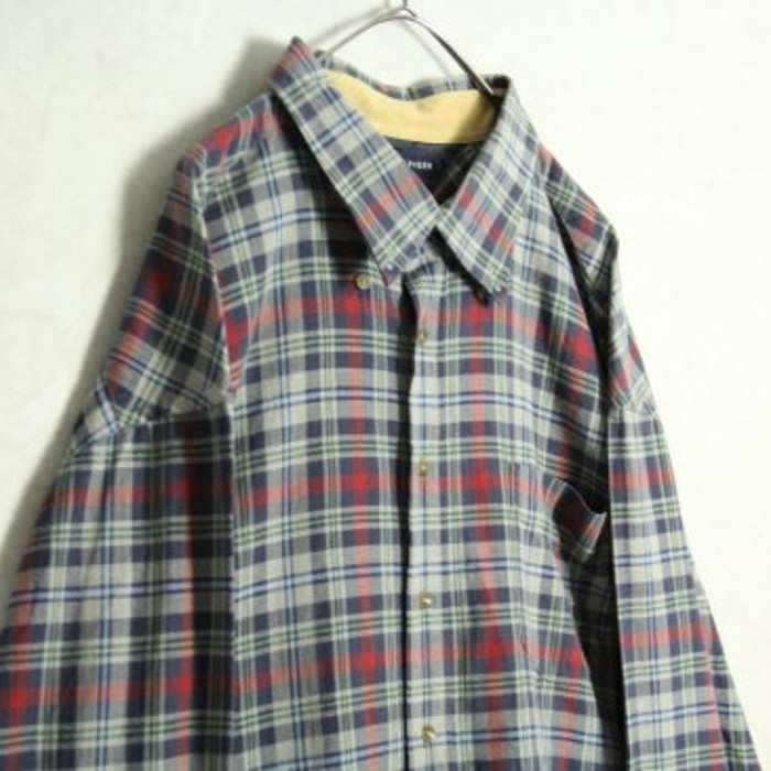 "Tommy Hilfiger" good loose check shirt | Vintage.City 古着屋、古着コーデ情報を発信