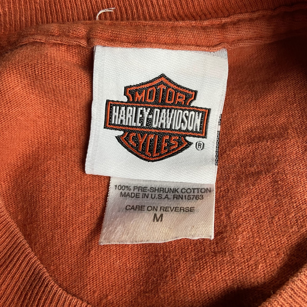 00年代 USA製 ハーレーダビッドソン ロゴプリント Tシャツ メンズM 
