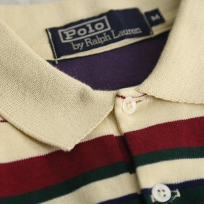 "Polo by RL" border design polo shirt | Vintage.City 빈티지숍, 빈티지 코디 정보