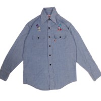 70’ s 80’s Levi’s embroidery chambray | Vintage.City ヴィンテージ 古着