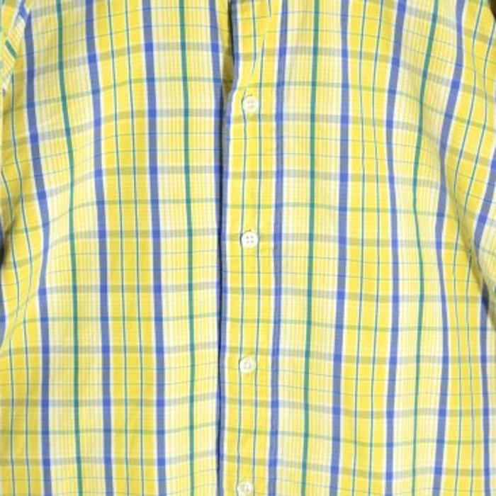 "POLO" yellow × blue check shirt | Vintage.City 古着屋、古着コーデ情報を発信