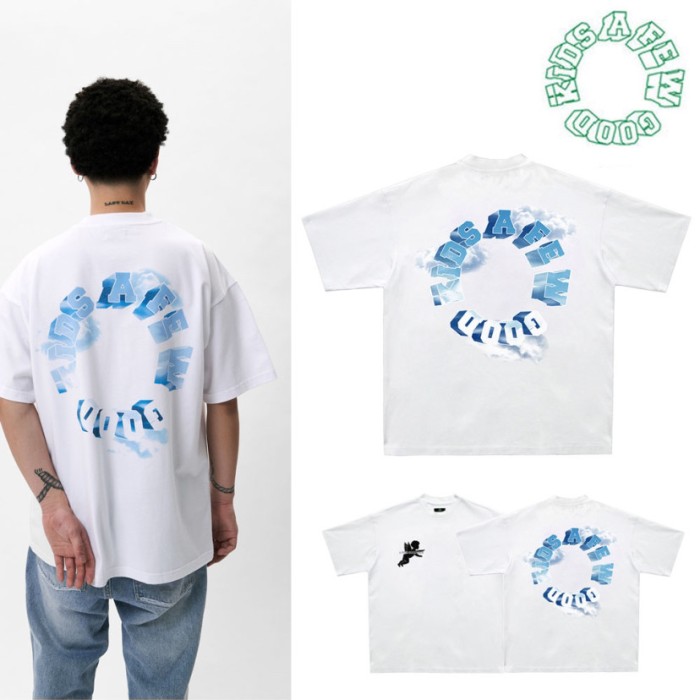 AFGK 半袖Tシャツ ロゴ ユニセックス ホワイト ブルーロゴ | Vintage.City 빈티지숍, 빈티지 코디 정보