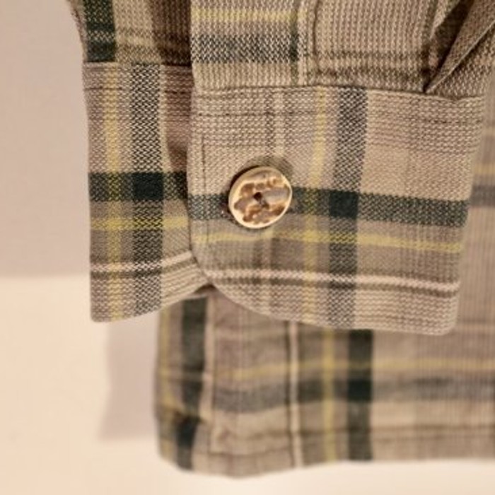 tyrolean khaki check box shirt | Vintage.City 古着屋、古着コーデ情報を発信