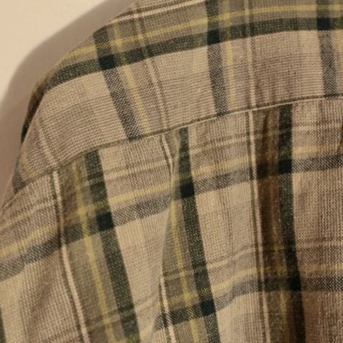 tyrolean khaki check box shirt | Vintage.City 빈티지숍, 빈티지 코디 정보