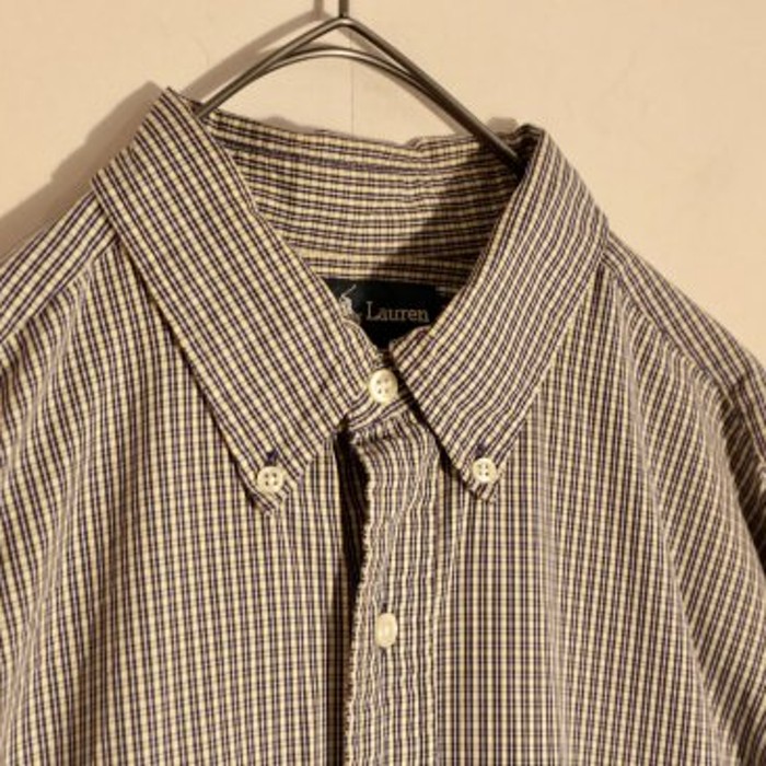 "Polo Ralph Lauren" check yellow shirt | Vintage.City 古着屋、古着コーデ情報を発信