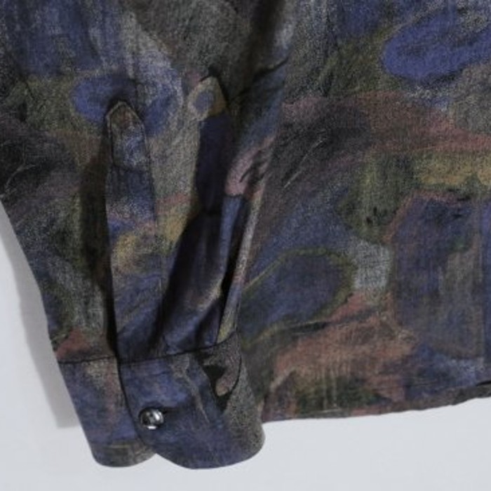 water paint design regular collar shirts | Vintage.City 古着屋、古着コーデ情報を発信