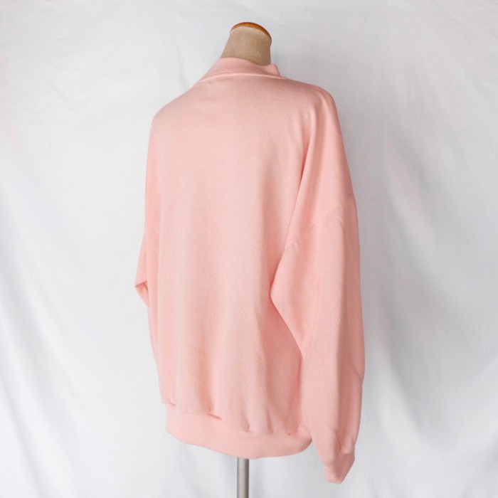 Vintage pink double button sweatshirt | Vintage.City 古着屋、古着コーデ情報を発信