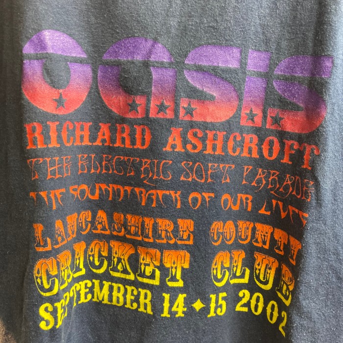 oasis オアシス マンチェスター公演 2002年ツアー | Vintage.City 빈티지숍, 빈티지 코디 정보