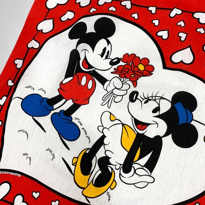 Mickey & Minnie Bandanna MADE IN USA | Vintage.City 古着屋、古着コーデ情報を発信