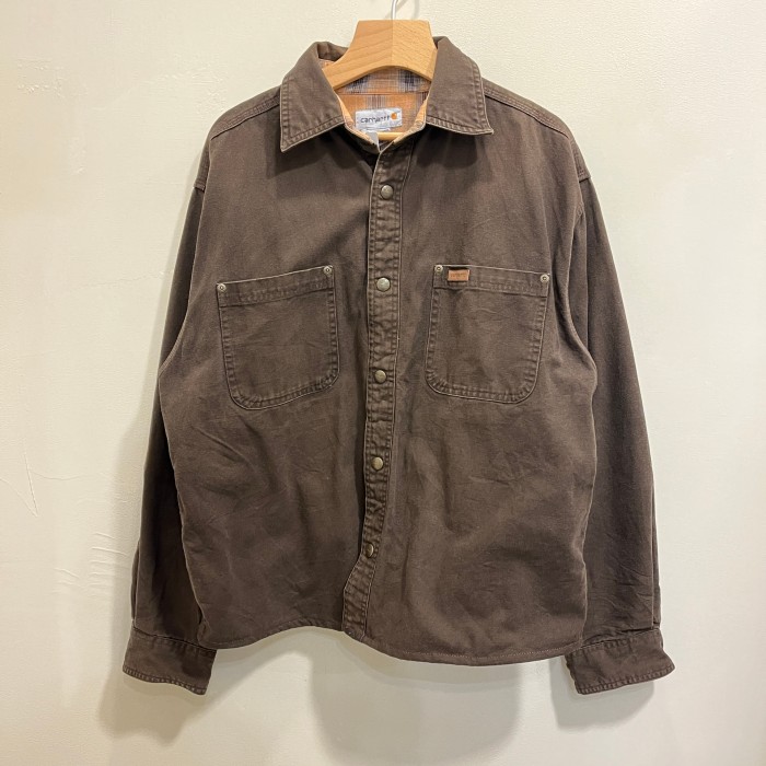 カーハート ワークシャツ ブラウン[Mサイズ] | Vintage.City 古着屋、古着コーデ情報を発信