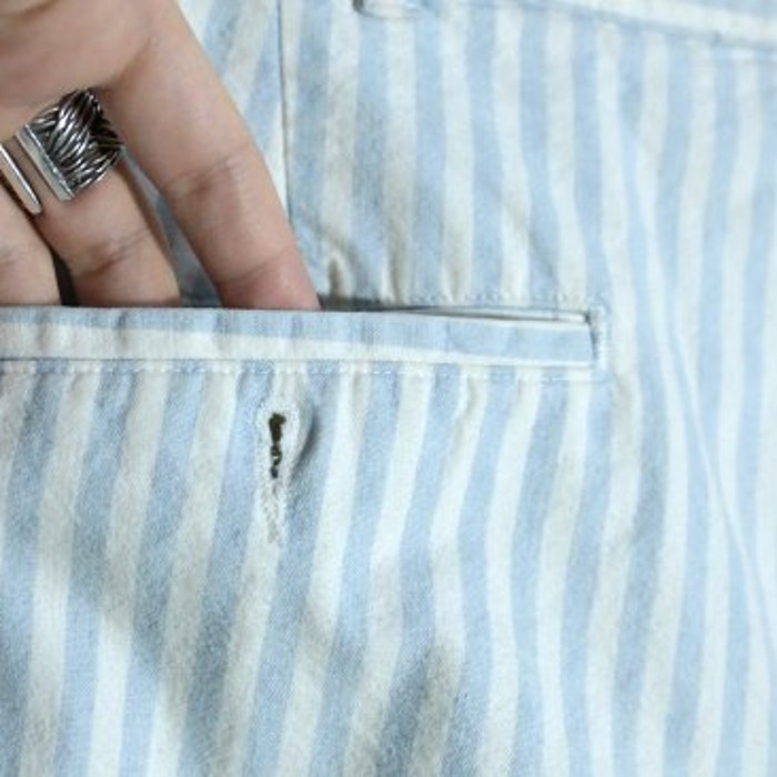 "Polo Ralph Lauren"  blue stripe pants | Vintage.City 빈티지숍, 빈티지 코디 정보