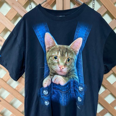 ROCK CHANG ロックチャン tシャツ 猫 キャット 両面プリント | Vintage ...