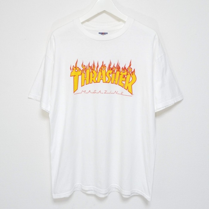 L 90s スラッシャー THRASHER FLAME Tシャツ USA製 | Vintage.City 빈티지숍, 빈티지 코디 정보