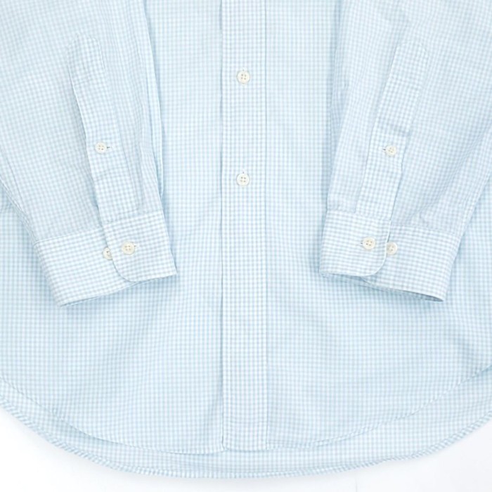RALPH LAUREN ライトブルー×ホワイトチェック柄ワイシャツ | Vintage.City 古着屋、古着コーデ情報を発信