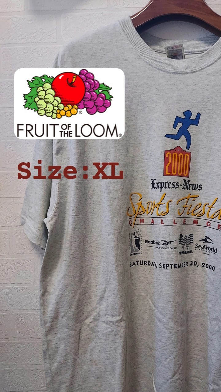 フルーツオブザルーム　半袖Tシャツ　E.T　XLサイズ　着用感2XLサイズ相当
