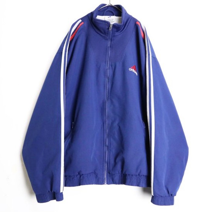 "Adidas"navy blue color loose blouson | Vintage.City 빈티지숍, 빈티지 코디 정보