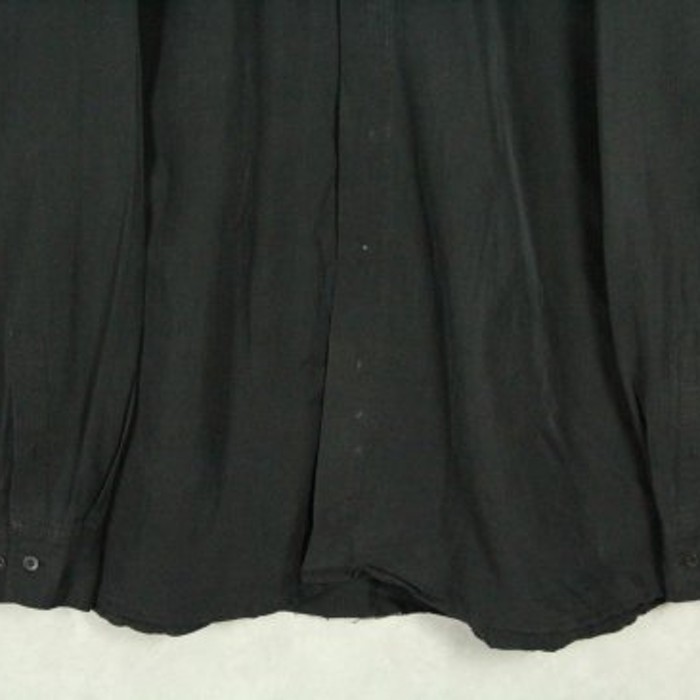 light black no collar drape shirt | Vintage.City 古着屋、古着コーデ情報を発信