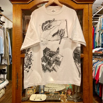 エッシャーのマルチプリントTシャツ | Vintage.City 빈티지숍, 빈티지 코디 정보