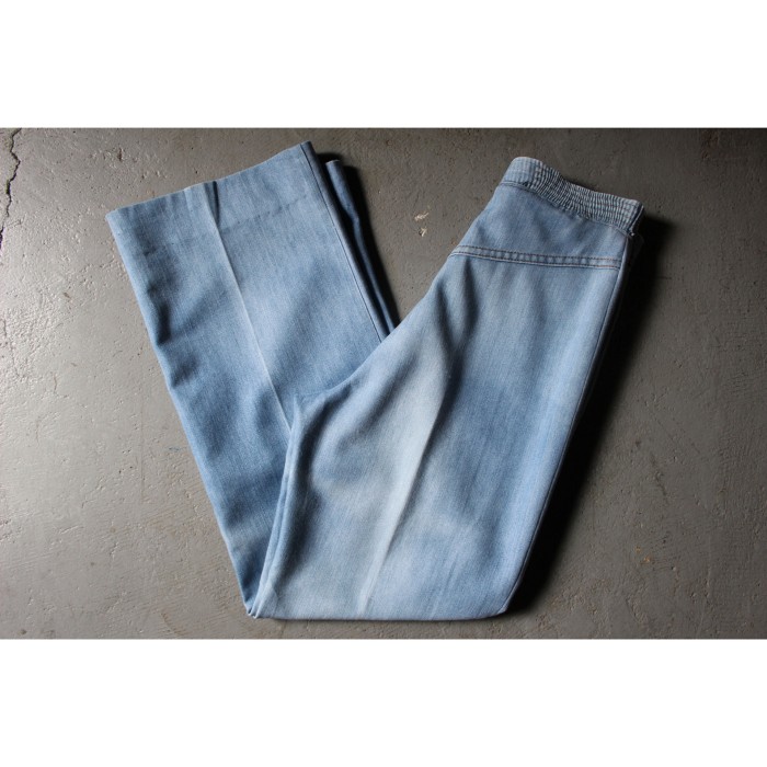 70's easy denim trousers "fade blue" | Vintage.City Vintage Shops, Vintage Fashion Trends