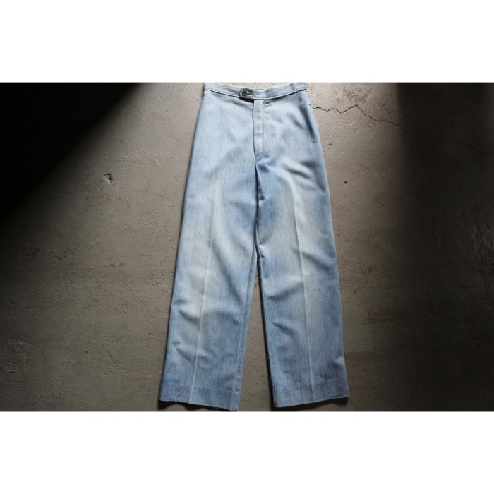 70's easy denim trousers "fade blue" | Vintage.City 빈티지숍, 빈티지 코디 정보