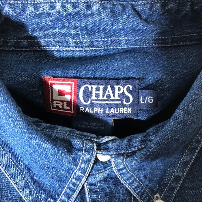 CHAPS Ralph Lauren denim shirt | Vintage.City 古着屋、古着コーデ情報を発信