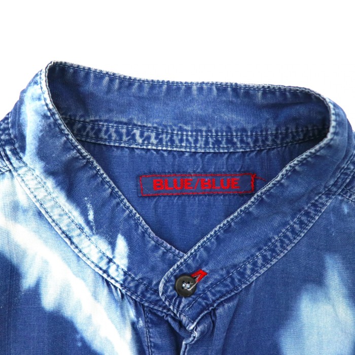 BLUE BLUE 半袖プルオーバーシャツ 2 ブルー コットン タイダイ | Vintage.City 古着屋、古着コーデ情報を発信