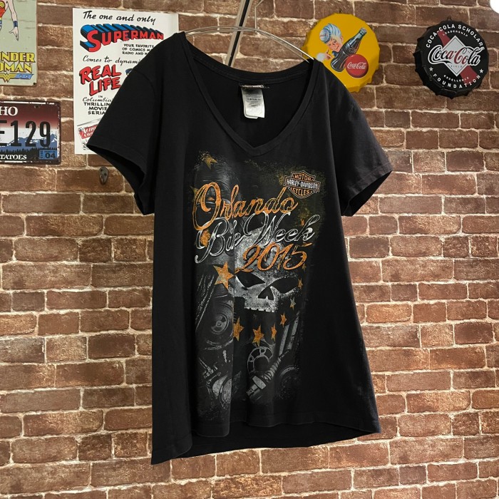 HARLEY-DAVIDSON バイク ドクロ ティシャツ | Vintage.City 빈티지숍, 빈티지 코디 정보