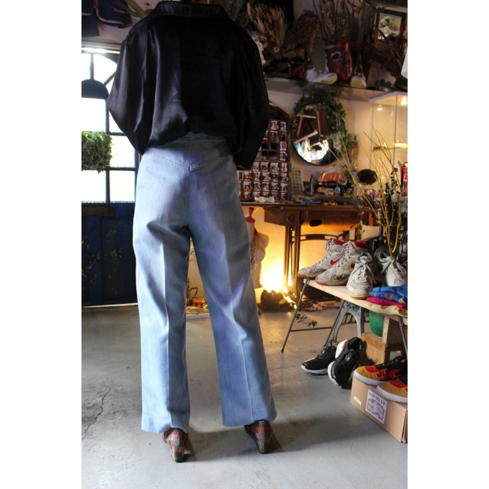 70's easy denim trousers "fade blue" | Vintage.City 古着屋、古着コーデ情報を発信