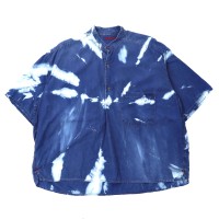 BLUE BLUE 半袖プルオーバーシャツ 2 ブルー コットン タイダイ | Vintage.City ヴィンテージ 古着