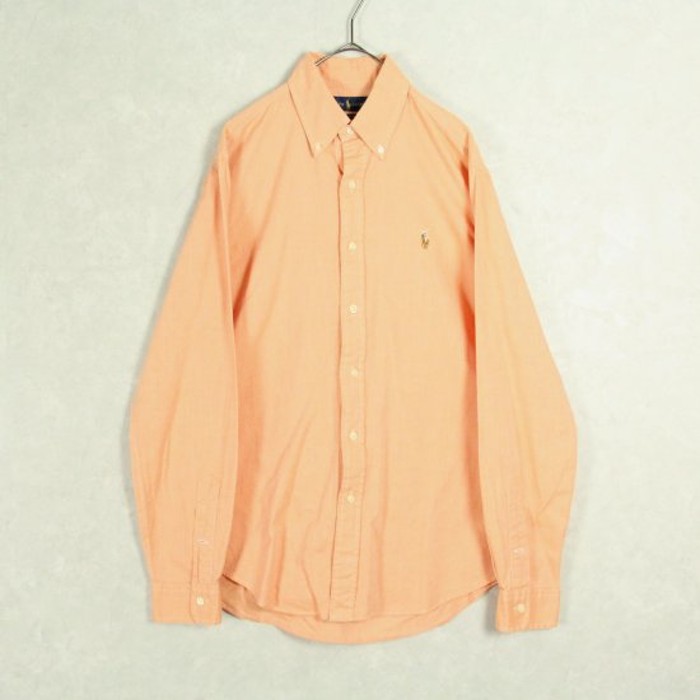 "PRL" light orange plain shirt | Vintage.City Vintage Shops, Vintage Fashion Trends