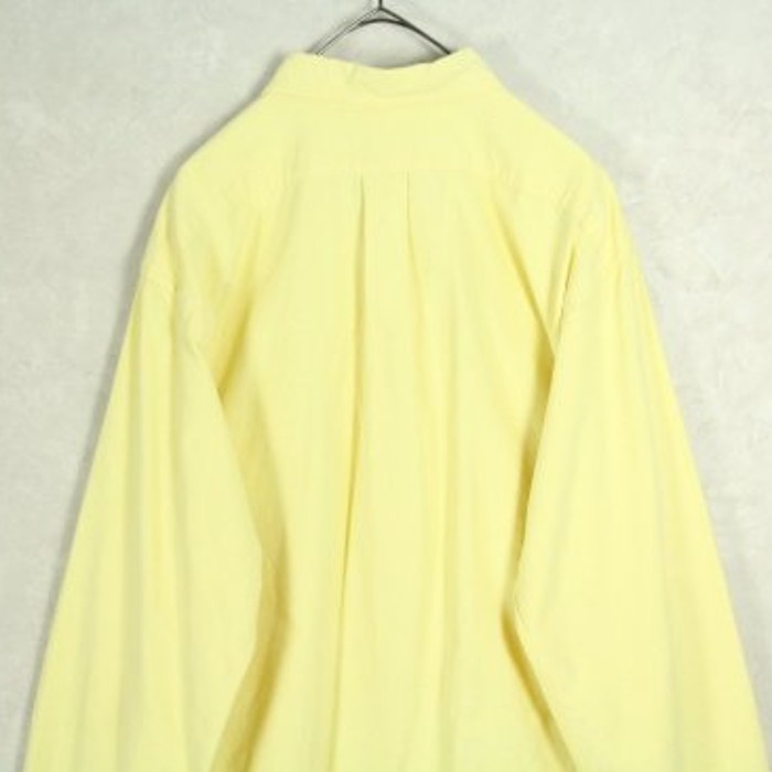 "PRL" lemon color plain shirt | Vintage.City 古着屋、古着コーデ情報を発信