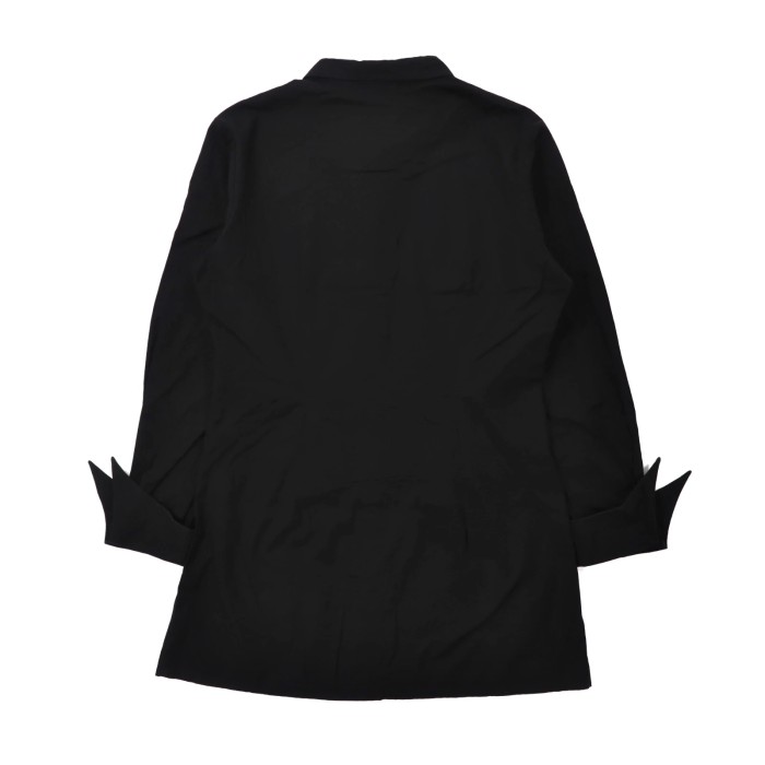 AGNES B. ロングデザインシャツ 3 ブラック コットン 日本製 | Vintage.City 古着屋、古着コーデ情報を発信