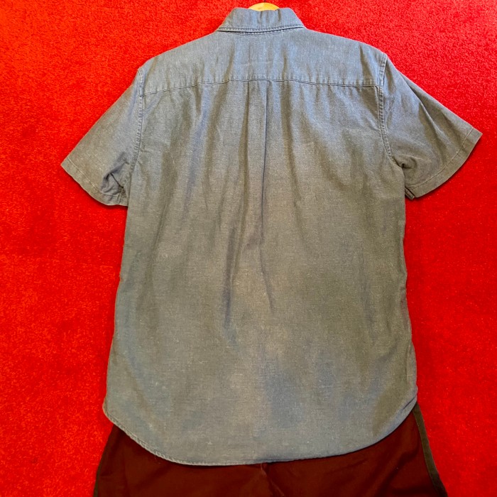used men's GAP シャンブレー半袖ボタンダウンシャツ | Vintage.City 古着屋、古着コーデ情報を発信