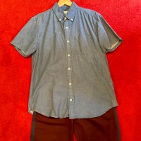 used men's GAP シャンブレー半袖ボタンダウンシャツ | Vintage.City 빈티지숍, 빈티지 코디 정보