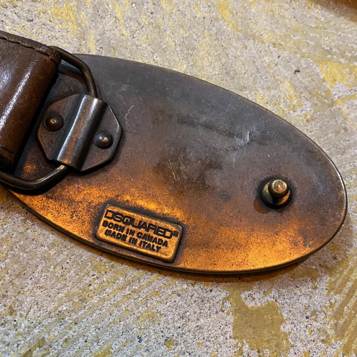 DSQUARED2 western buckle belt | Vintage.City 古着屋、古着コーデ情報を発信