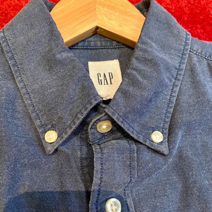 used men's GAP シャンブレー半袖ボタンダウンシャツ | Vintage.City 古着屋、古着コーデ情報を発信