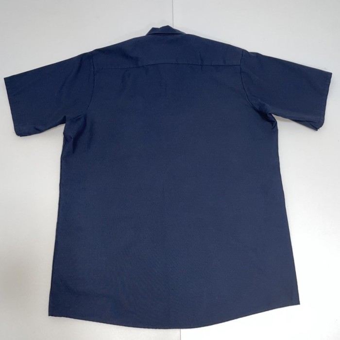 REDKAP　レッドキャップ　ネイビー半袖ワークシャツ　刺繍入り　Lサイズ | Vintage.City 古着屋、古着コーデ情報を発信