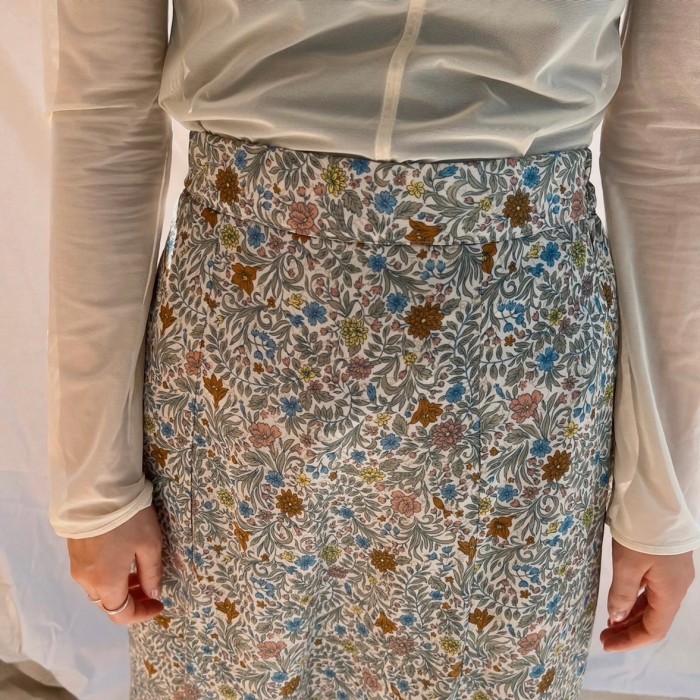 retro flower skirt | Vintage.City 빈티지숍, 빈티지 코디 정보