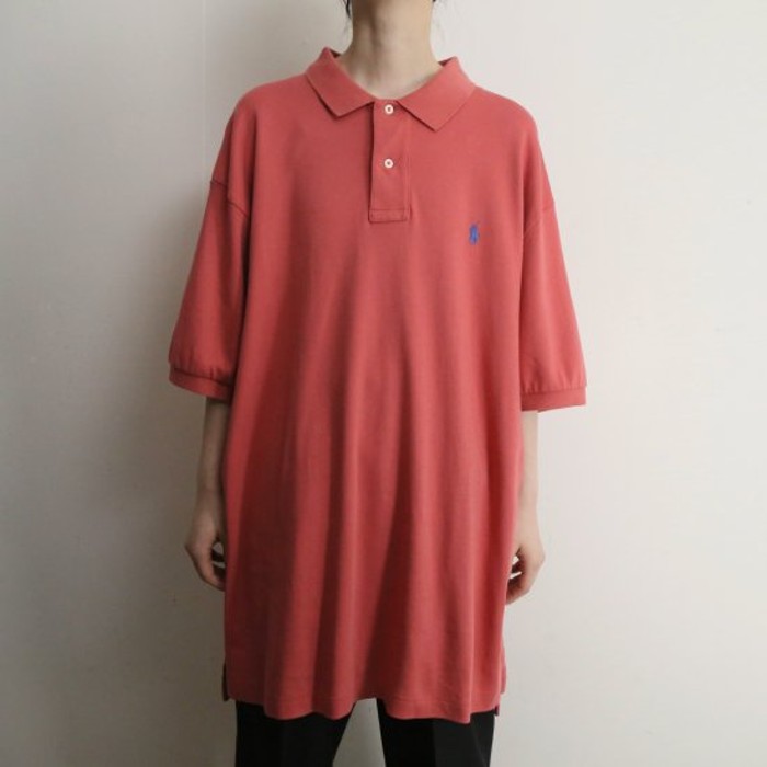 "Polo by RL" coral pink polo shirt | Vintage.City 古着屋、古着コーデ情報を発信