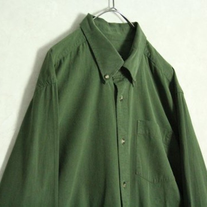 "Eddie Bauer" deep green shirt | Vintage.City 古着屋、古着コーデ情報を発信