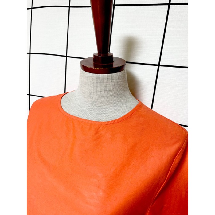 刺繍 オレンジ 袖リボン フォークロア ヨーロッパ古着 ヴィンテージブラウス | Vintage.City 古着屋、古着コーデ情報を発信