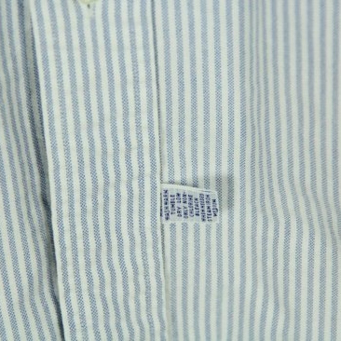 "PRL" gray blue stripe shirt | Vintage.City 古着屋、古着コーデ情報を発信
