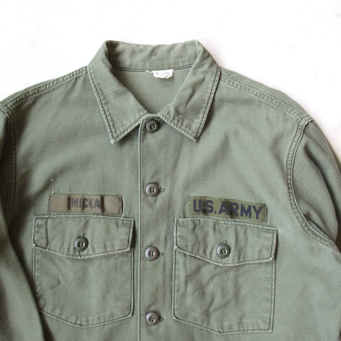 70S U.S.ARMY OG-107 UTILITYSHIRT【16】 | Vintage.City