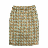 薄青緑地金色柄スカート　DSC02198 | Vintage.City 古着屋、古着コーデ情報を発信