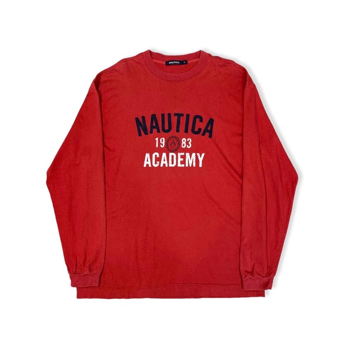NAUTICA College Logo Long Sleeve Tee | Vintage.City Vintage Shops, Vintage Fashion Trends