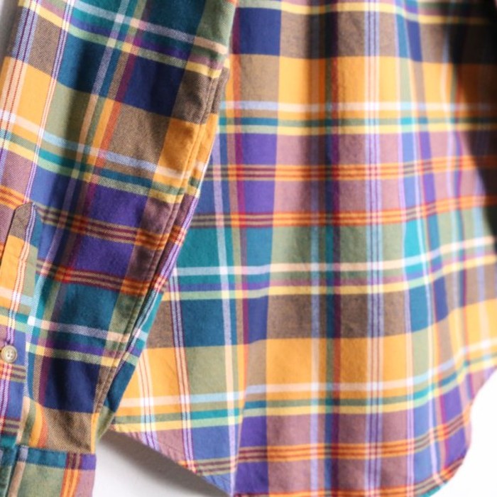 ”Ralph Lauren” colorful check shirt | Vintage.City 古着屋、古着コーデ情報を発信
