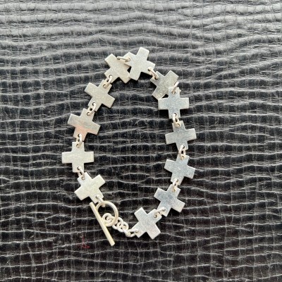 【Mexican Silver】Cross Design Bracelet | Vintage.City 古着屋、古着コーデ情報を発信