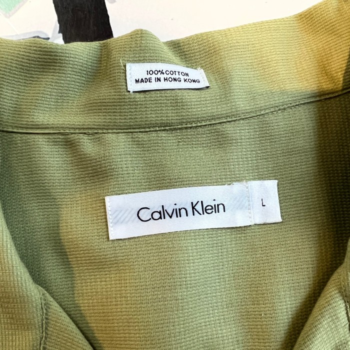 1990年代/Calvin Klein/デッドストック/オープンカラーシャツ 